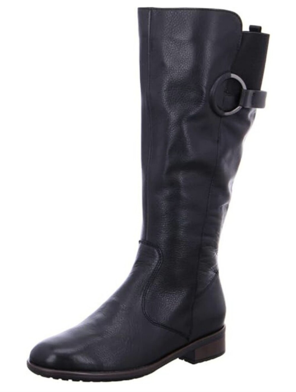 ARA Latrisha Black Leather Knee High Riding Boots Fully Lined Zip-Up Size 7